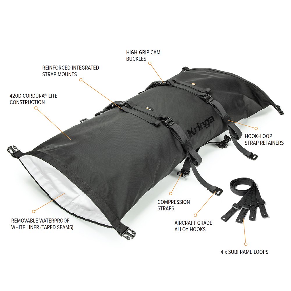 Kriega Rollpack 40 Liter - schwarz